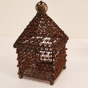 Beaded Hanging Candle Holder
